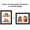 Americanflat 8x10 Double Picture Frame - Displays Two 4x6 Photos or Artwork - Shatter Resistant Glass - Adjustable Hardware for Horizontal or Verticle Display - Includes Easel